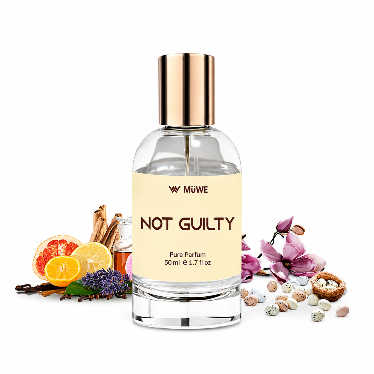 MüWE Not Guilty – Pure Parfum | Gourmand Sweet Fragrance – 50ml