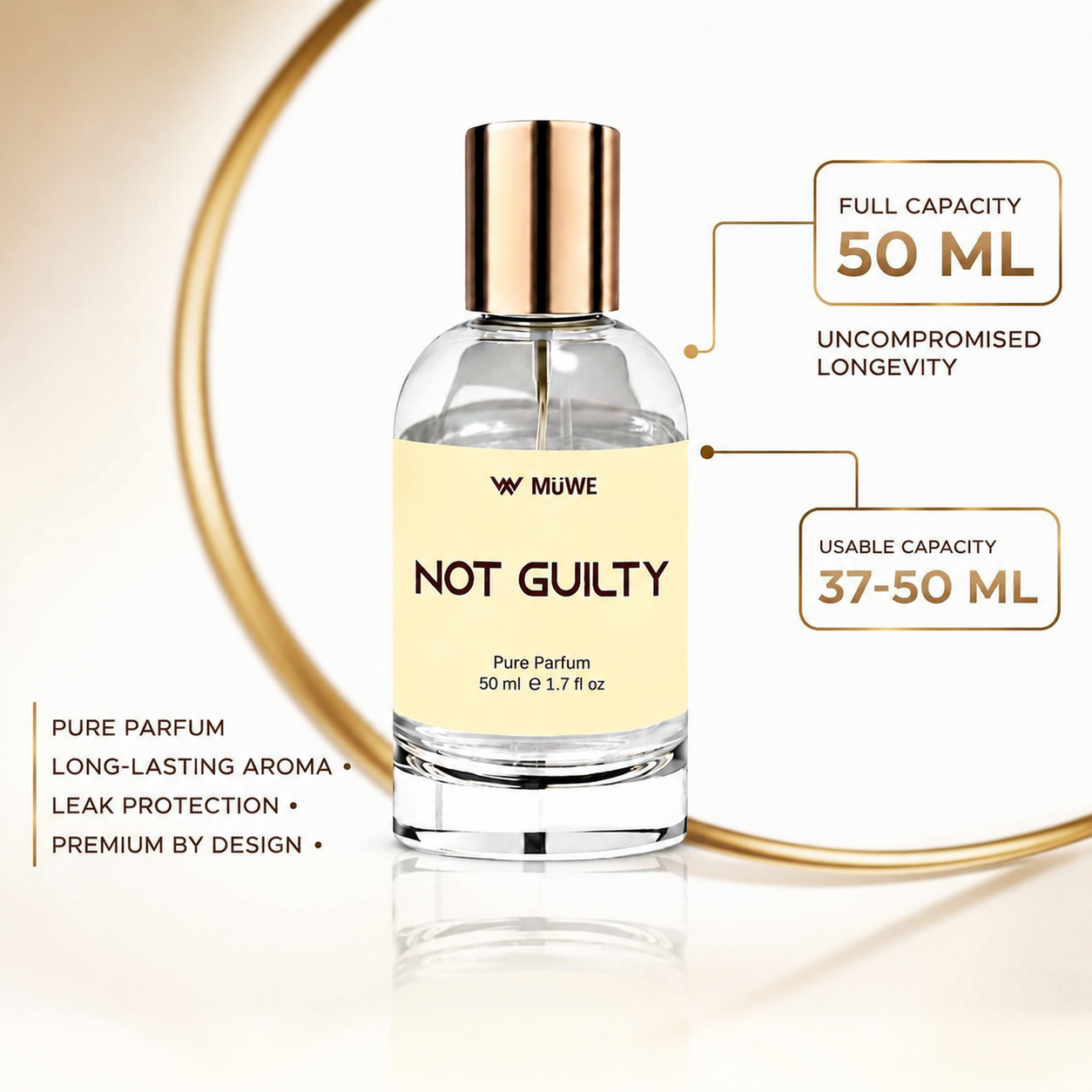 MüWE Not Guilty – Pure Parfum | Gourmand Sweet Fragrance – 50ml