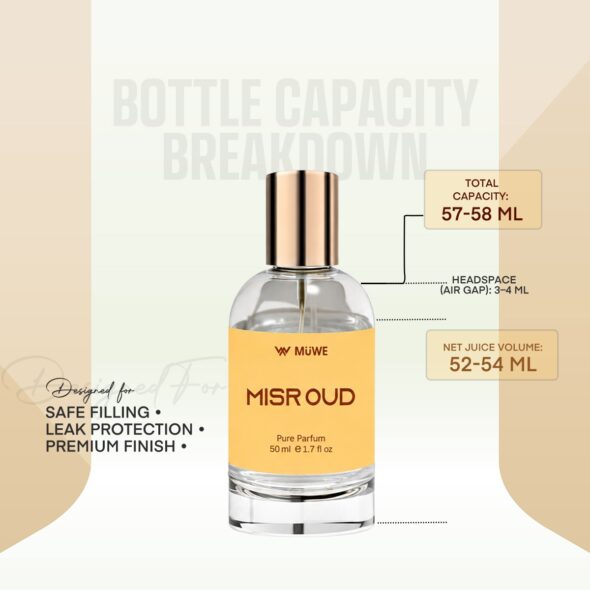Muwe Misr Oud – Pure Parfum | Modern Oud Fragrance – 50ml
