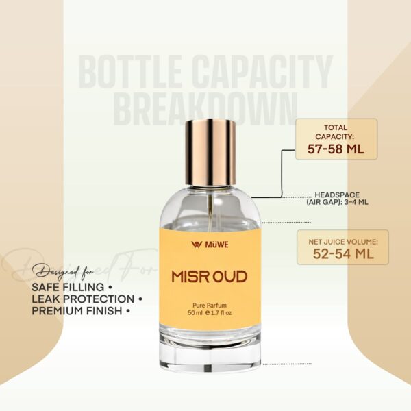Muwe Misr Oud – Pure Parfum | Modern Oud Fragrance – 50ml