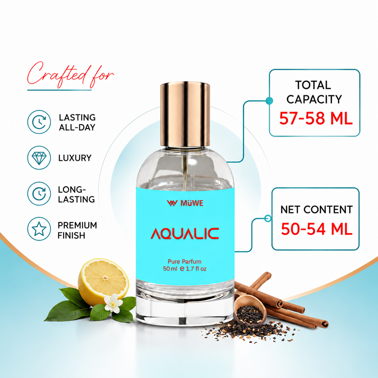 MüWE Aqualic Ocean Fresh Parfum – 50ml